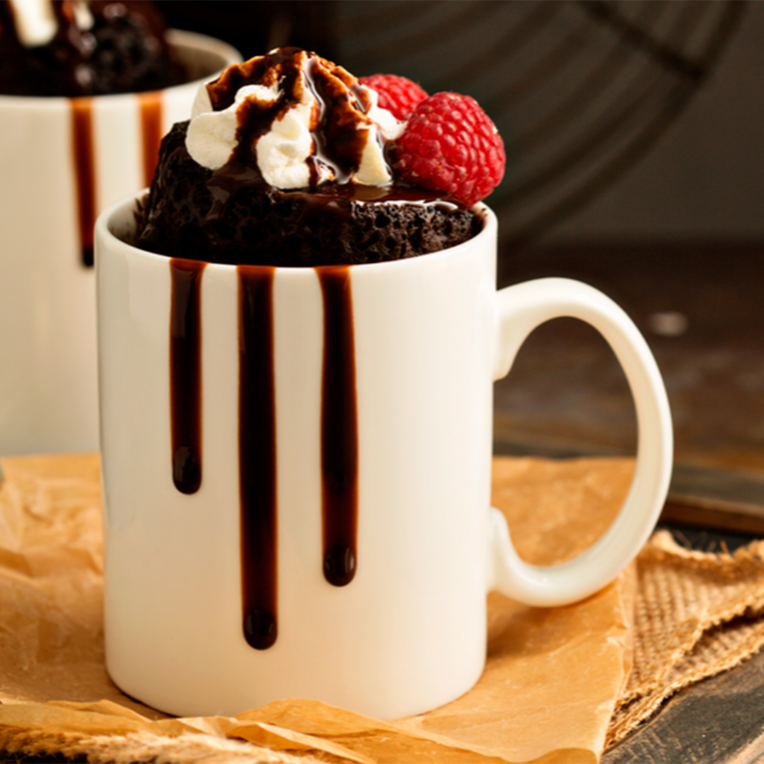 Mug cake de chocolate con Mermelada 1886 de Fresa con Trozos